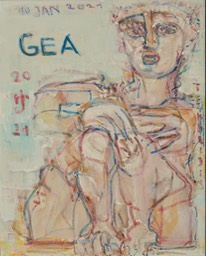 "GEA", Leinwand 2021, 40 x 50 cm