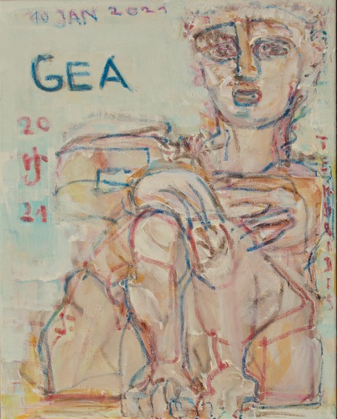 "GEA", Leinwand 2021, 40 x 50 cm