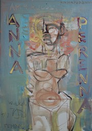 ANNA PERENNA AM 4. AUGUST, Leinwand 2021, 50 x 70 cm