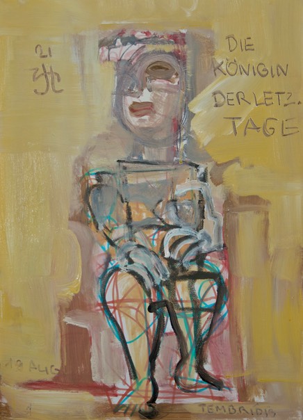 Die Königin der letzten Tage, Leinwand 2021, 50 x 70 cm